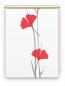 Preview: Rollo Ginkgo grey-red , Motivrollo, Rollo mit Druck, Fotorollo, bedrucktes Rollo, Fensterrollo,verdunkelndes Rollo, Sonnenschutz Rollo